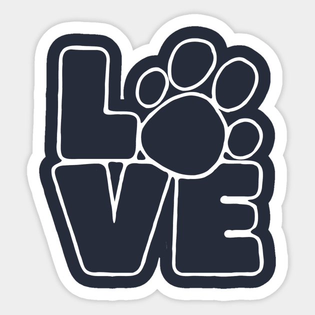 LOVE (outline) Sticker by My Dog Is Cutest